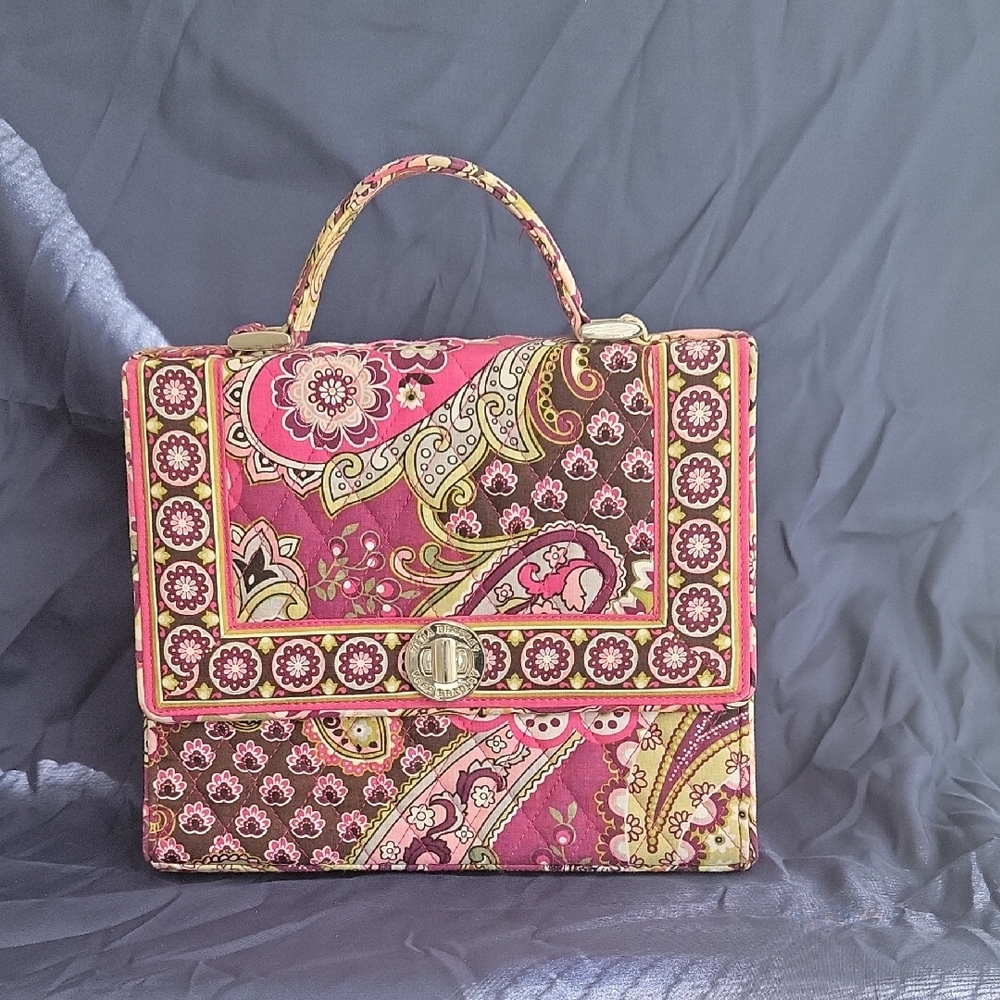 Floral Pink and Brown Women's Bag
